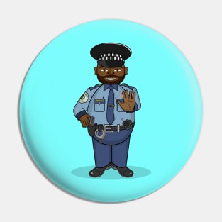Eggy Police Officer Pin