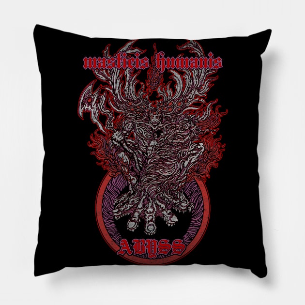 father ov the abyss Pillow by Pages Ov Gore