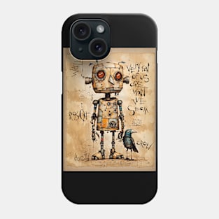 Robot and Crow What We Seem Phone Case