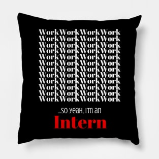 Work, work, work, work,……..so yeah, I’m an Intern Pillow