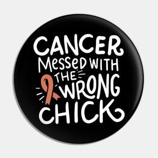 Uterine Cancer Survivor Endometrial Chemo Ribbon Pin