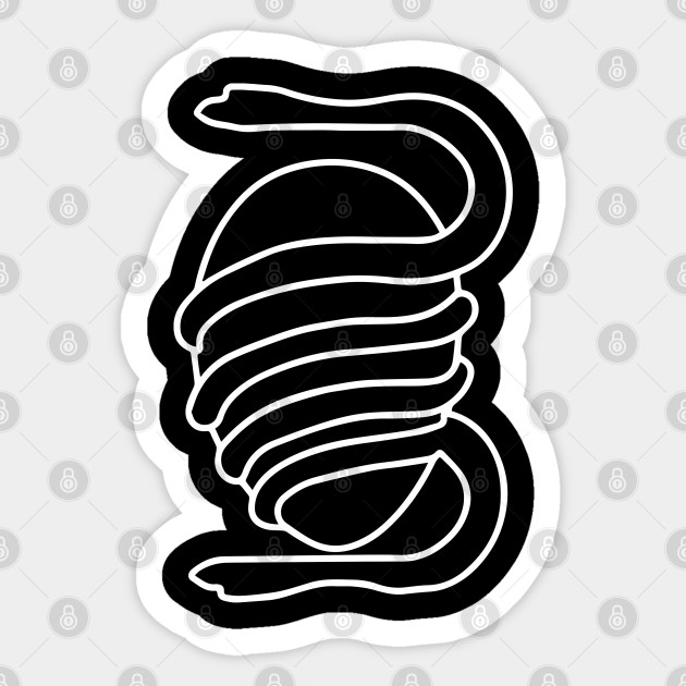 Death Grips Snake Egg Logo Minimalistic Black Death Grips Sticker Teepublic