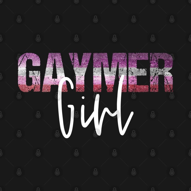 Lesbian Pride Gaymer Girl Gay Gamer Girl by AmbersDesignsCo