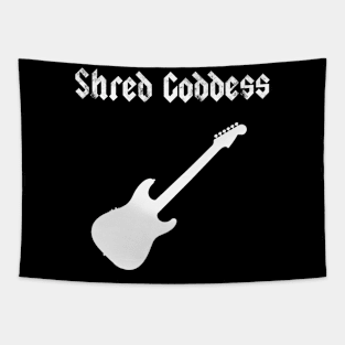 Shred Goddess Female Guitar Player Tapestry