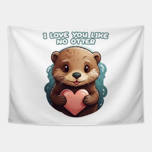 Kawaii cute otter Tapestry