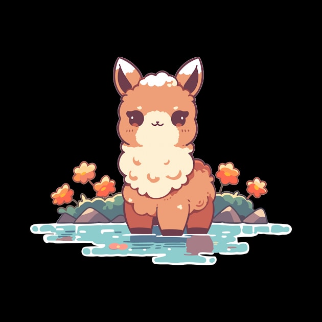 Kawaii - Happy River Llama by Kawaii Kingdom