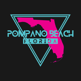 Pompano Beach Florida Retro Triangle FL T-Shirt