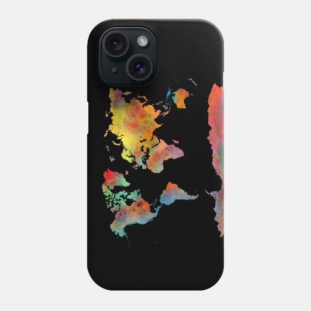 world map colors Phone Case by JBJart