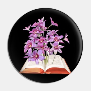 Flower Book Pin