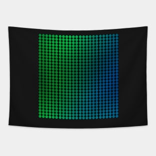 Dots green blue Tapestry