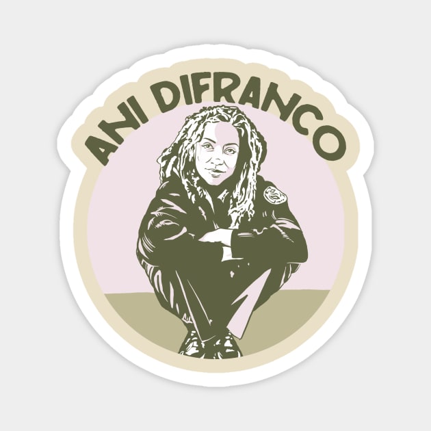 Ani DiFranco Magnet by Swoody Shop