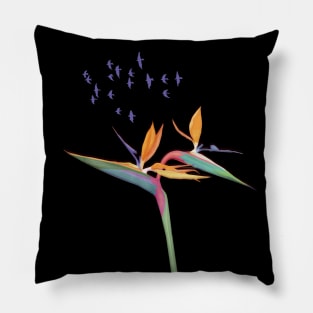 Bird of Paradise flower Pillow