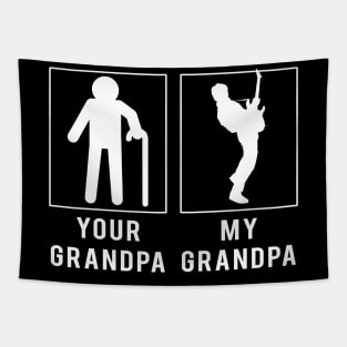 guitar your grandpa my grandpa tee for your grandson granddaughter Tapestry