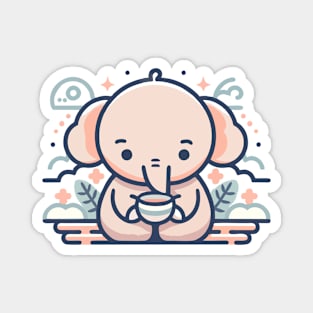 Elephant Kid Of Tea Magnet