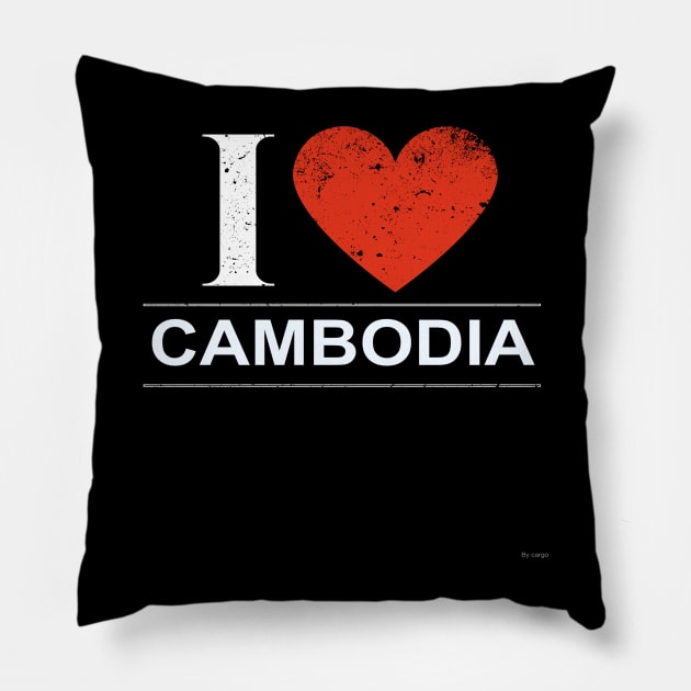 I Love Cambodia - Gift for Cambodian Pillow by giftideas