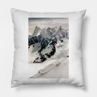 Chamonix Aiguille du Midi Mont Blanc Massif French Alps France Pillow