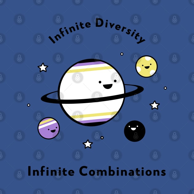 Infinite Diversity Infinite Combinations by Space Cadet Tees