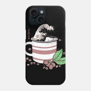 the great wave of coffee Phone Case