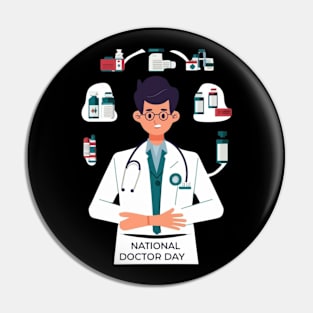 Happy national Doctor day Pin