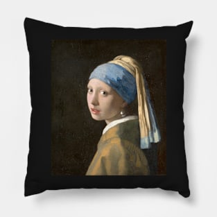 Art Printing- Girl with a pearl Pillow