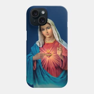 Immaculate Heart of Mary (transparent background design) Phone Case