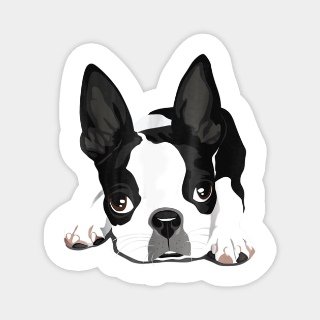 Boston Terrier Puppy Dog Magnet by Xamgi