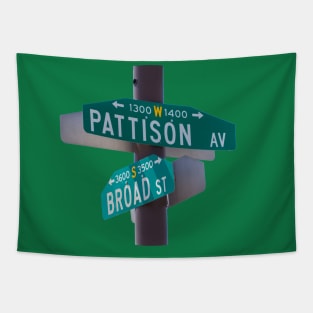 Broad and Pattison Sign Tapestry