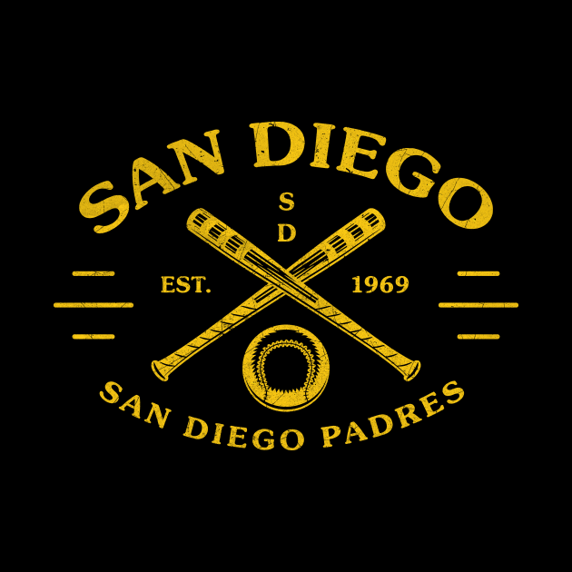 san diego padres 1969 by V x Y Creative