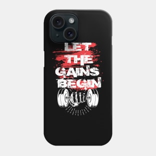 Let the gains begin - Crazy gains - Nothing beats the feeling of power that weightlifting, powerlifting and strength training it gives us! A beautiful vintage design representing body positivity! Phone Case