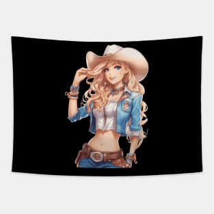 Wild West Woman Tapestry