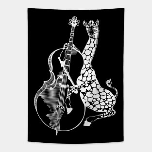 SEEMBO Giraffe Playing Cello Musician Cellist Music Fun Band Tapestry