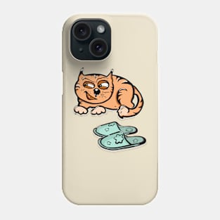 funny cat (colored) Phone Case