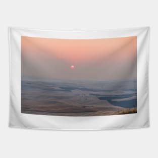 Smokey Palouse Sunrise Tapestry