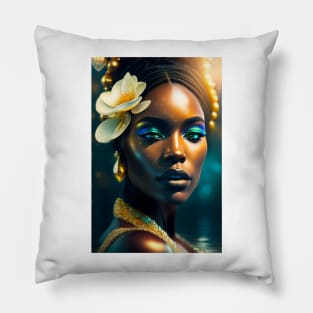 Black History Month Beautiful Melanin Black women Pillow