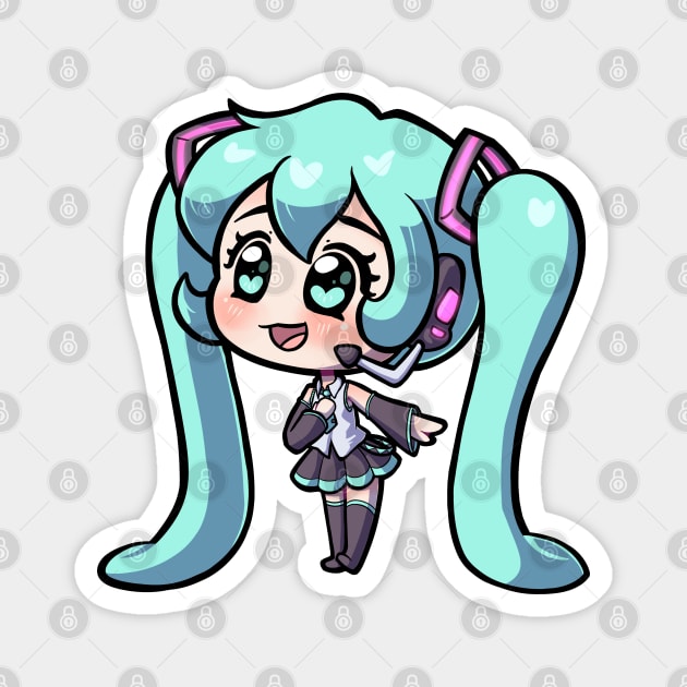 Hatsune Miku 2020 - Vocaloid Magnet by Miss_Akane