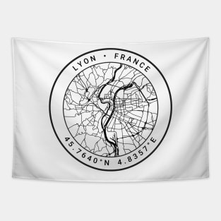 Lyon Map Tapestry