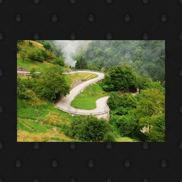 Road in Carnic Alps Near Paularo by jojobob