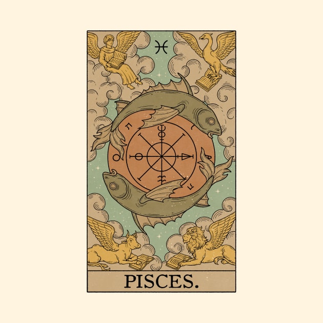 Pisces Tarot Card by thiagocorrea