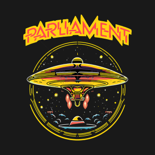 Parliament Funkadelic Retro Mothership UFO Rock Funk Throwback T-Shirt