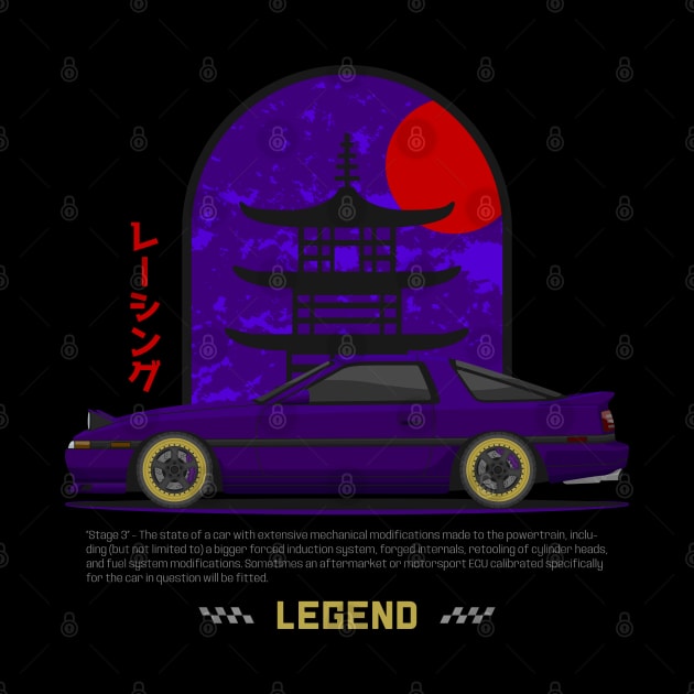 Midnight Racer Purple MK3 A70 JDM by GoldenTuners