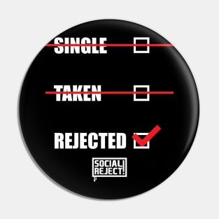 Rejected Ticked (White) Pin