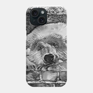 AnimalArtBW Polarbear 001 Phone Case