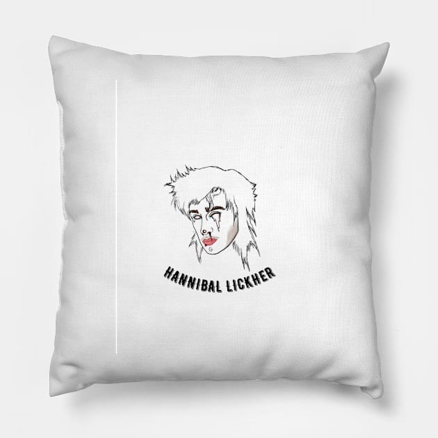 Hannibal Lickher Portrait Pillow by Hannibal Lickher
