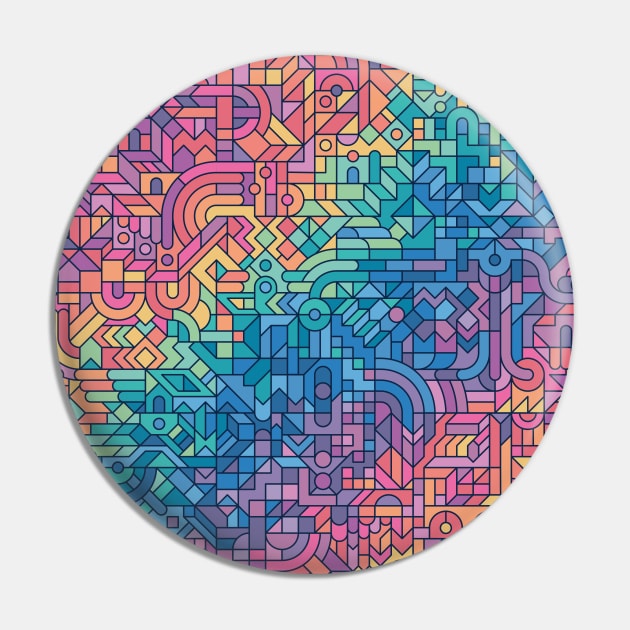 Colourful Chaos Pin by Thepapercrane