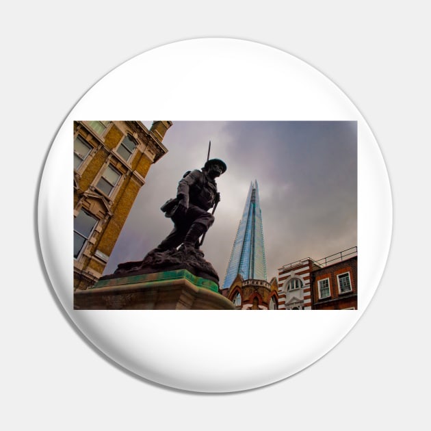 St Saviour's War Memorial The Shard Southwark Pin by AndyEvansPhotos