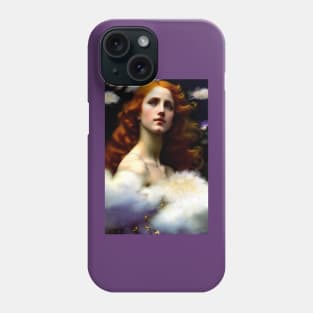 Lady In Clouds Phone Case