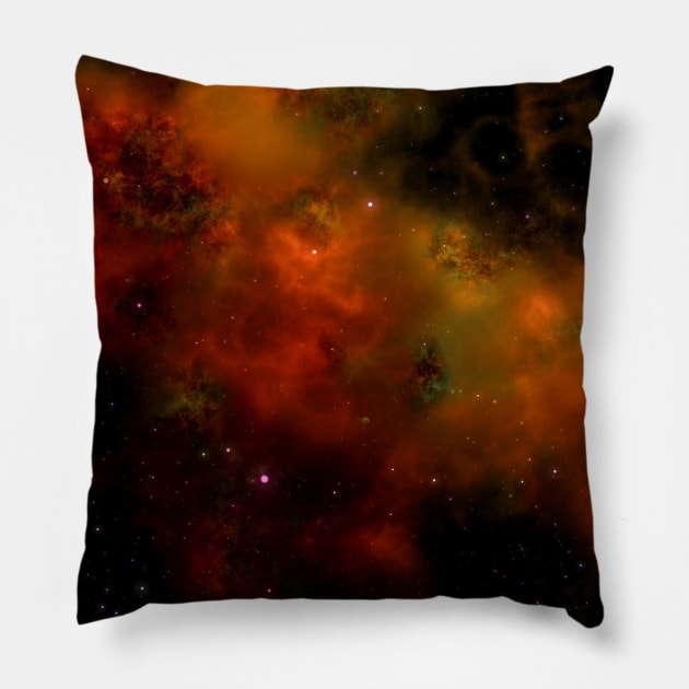 space themed face mask Pillow by Theblackberry