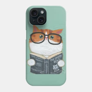 Book Reading Cat Phone Case