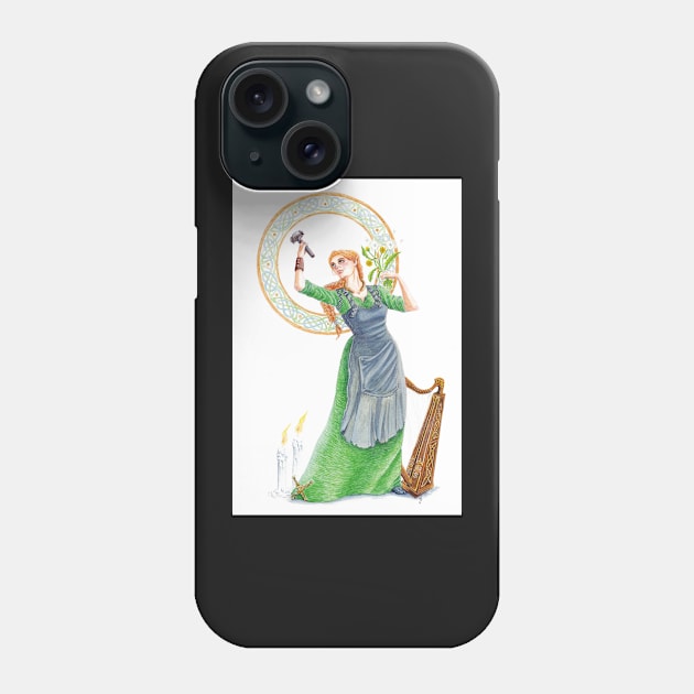 the keltic goddess Brighid Phone Case by LucyDreams