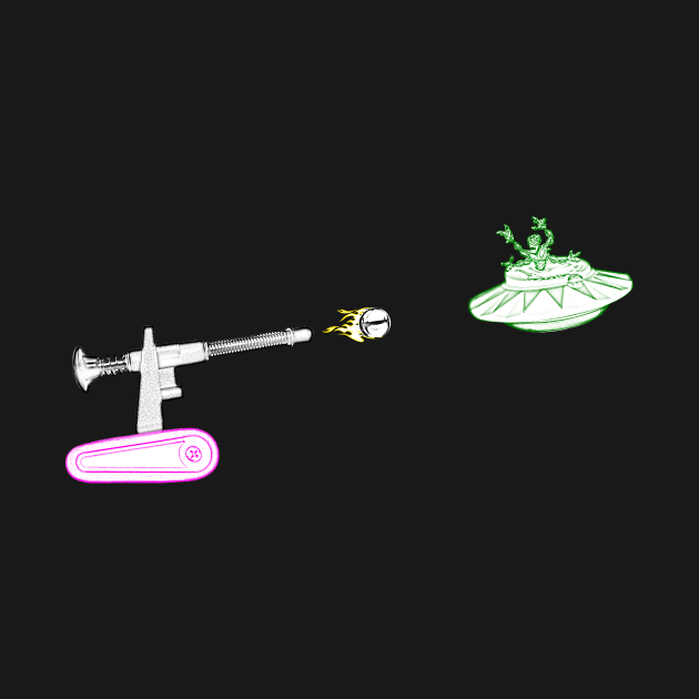 Tank vs UFO, Pinball War by Uwantmytees